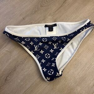 Louis Vuitton Blue Monogram Swimwear Sz 38